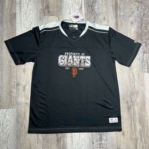 San‎ Francisco Giants Shirt Men's Large Black Short Sleeve MLB Baseball Tee NEW